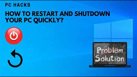 How To Restart And Shutdown Your Pc Quickly Youtube