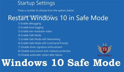 How To Restart Windows 10 In Safe Mode 5 Ways