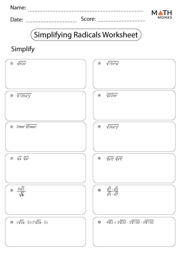 Simplifying Radicals Made Easy