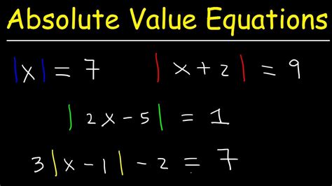 Solve Absolute Value Equations Easily