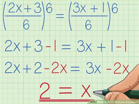 How To Solve Rational Equations 8 Steps With Pictures Wikihow