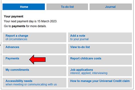 How To Use Universal Credit Journal Infocore
