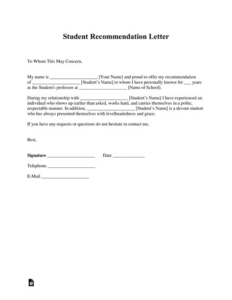 Write Recommendation Letter