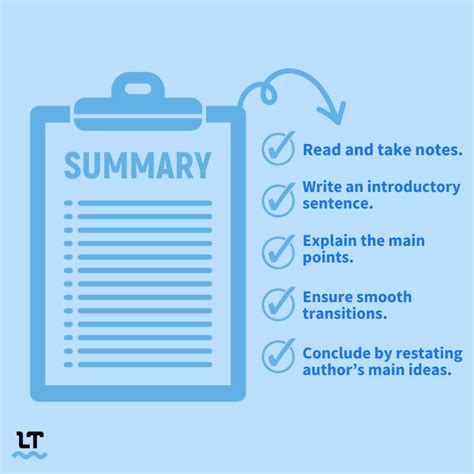 How To Write A Summary 5 Easy Steps