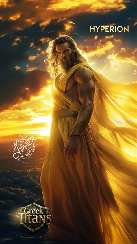 Hyperion Titan God Of Light Mythology Art Greek Gods Zeus God