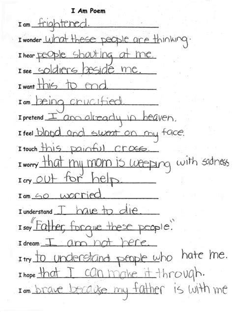 I Am Poem Eastertide 2009