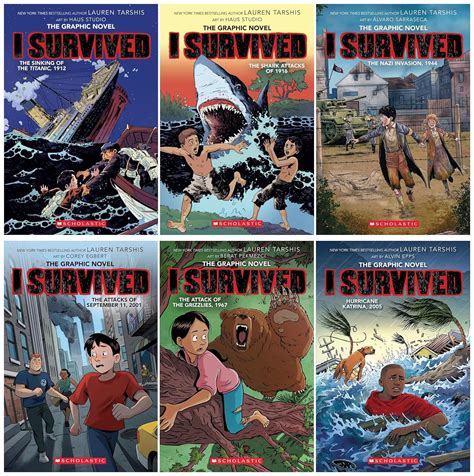 I Survived Series Graphic Novels Collection 6 Books Lauren Tarshis
