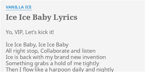 Ice Ice Baby Song Lyrics