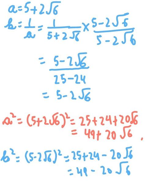 If A 5 2 6 And B 1 A Then What Will Be The Value Of A 2 B 2