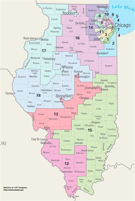 5 Illinois Districts
