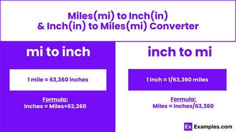 Inch To Mile Mile To Inch Conversion Youtube