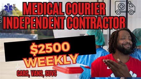 Independent Contractor Medical Driver Courier Jobs Youtube