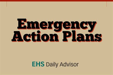 Infographic Emergency Action Plans Ehs Daily Advisor