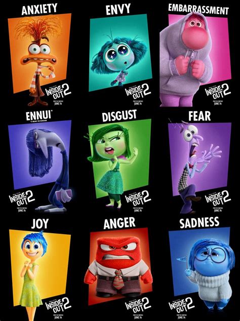 Inside Out 2 New Emotions Names