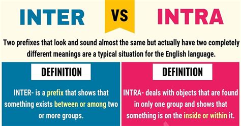 Inter Vs Intra Definition Differences And Examples