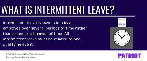 5 Ways Intermittent Leave Works