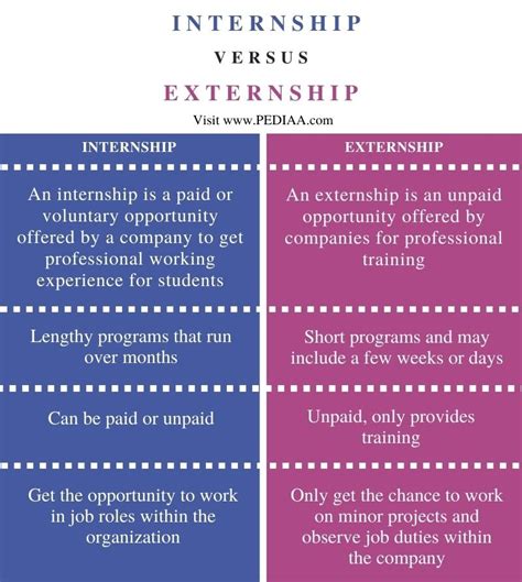 Internship Vs Externship What S The Difference Setbeta Net