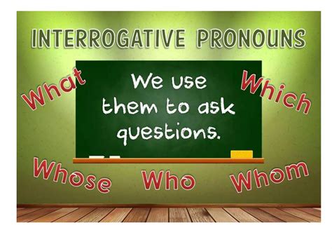 Interrogative Pronouns Ppt Download