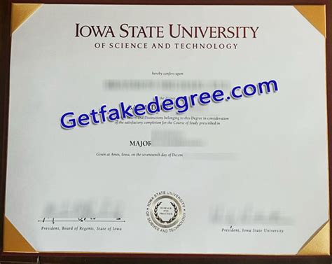 Iowa State University Degree Sample Buy Fake Diplomas High School
