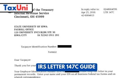 Irs Letter 147C Guide