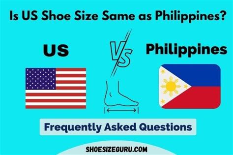 Is Us Shoe Size Same As Philippines With Size Charts
