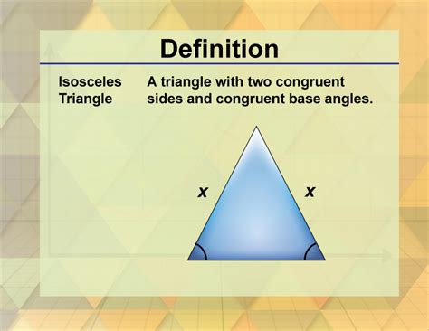 Isosceles Triangle Definition