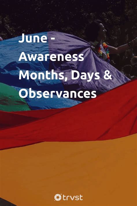 June Awareness Months Days Observances