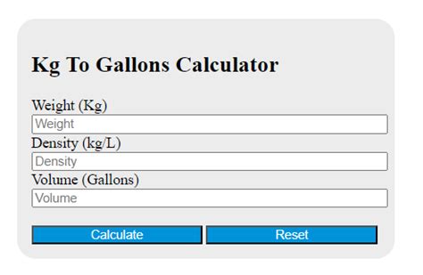 5 Ways Kg To Gallons