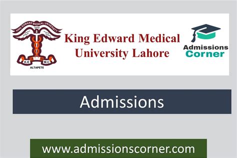 King Edward Medical University Lahore Kmu Bs Admissions 2025