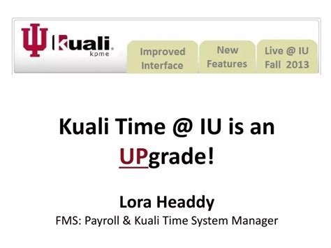 Kuali Time IU Login Guide