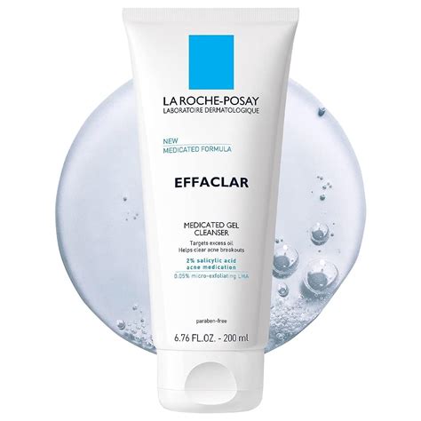 La Roche Posay Effaclar Medicated Gel Acne Cleanser 6 76 Oz