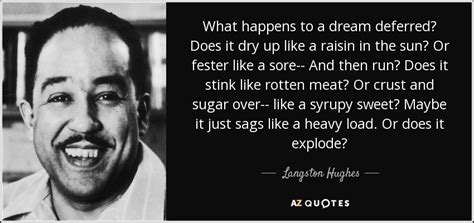 Langston Hughes Quote What Happens To A Dream Deferred Does It Dry