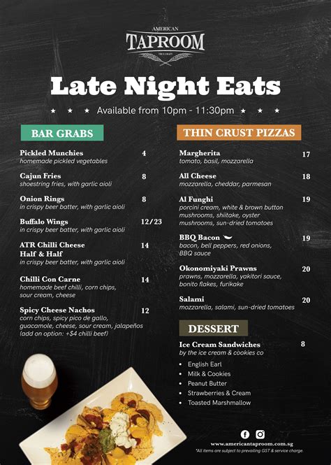 Late Night Eats Menu Design Eating At Night Bbq Bacon Late Night Food