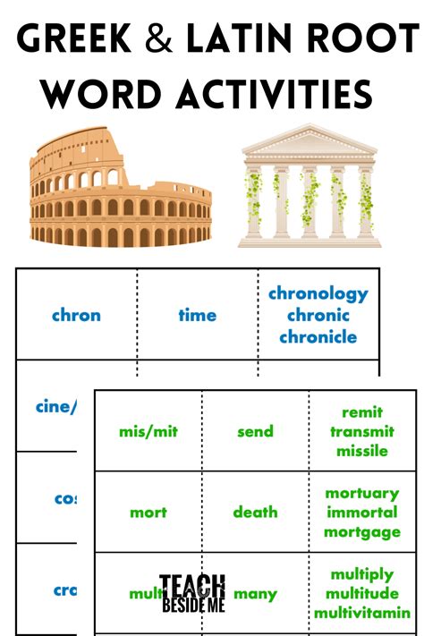 Latin Roots Worksheets