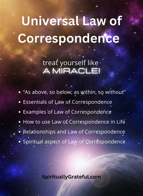 Law Of Correspondence Explained How To Apply It Understanding Fifth Of