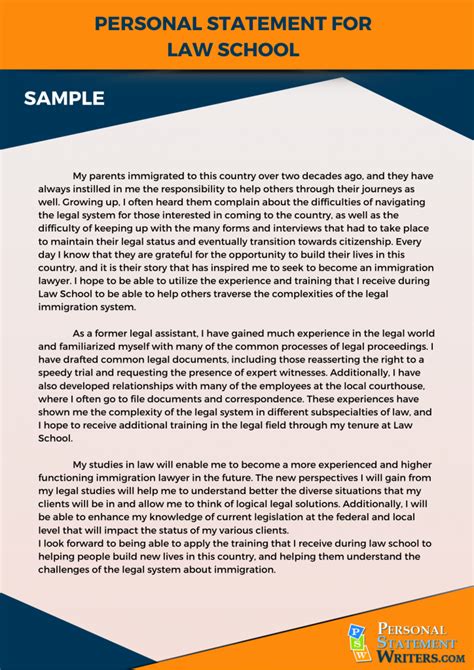 Law School Personal Statement Examples