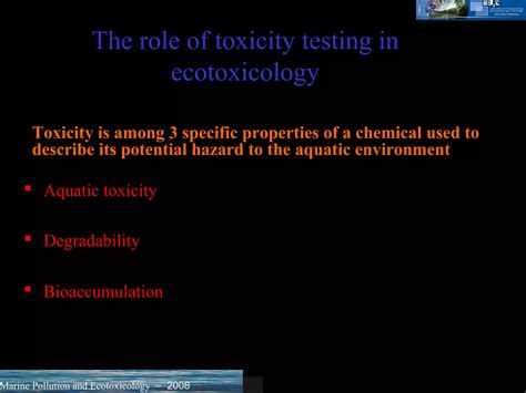 Lecture Toxicity Testing Ppt