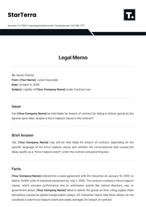 Legal Memorandum Law Memo Sample Pdf Template Vrogue Co