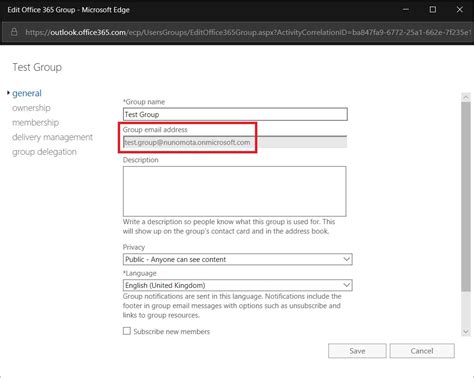 Lets Exchange How To Update Office 365 Groups Primary Email Address