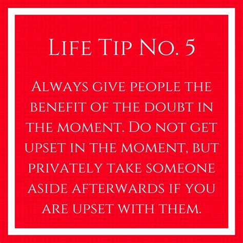 Life Tip No 5 Benefit Of The Doubt An Historian About Town