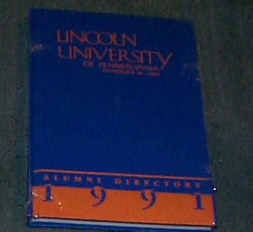 Lincoln University Of Pennsylvania Alumni Directory 1991