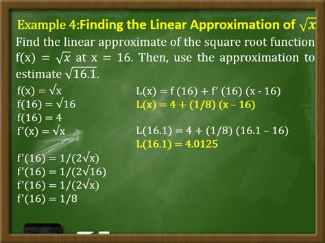 Linear Approximation Formula Amp Example Education Career