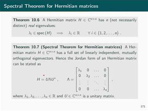 Linear System Theory 10 Hermitian Matrices And Positive Definiteness