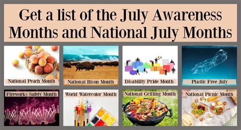 List Of July Awareness Months National July Months