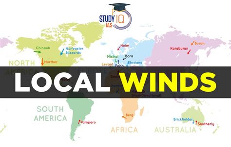 Local Winds Of The World Types Map List Of Major Local Winds
