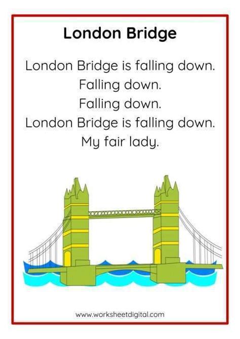 London Bridge Worksheet Digital 1 Teacher Made Resources