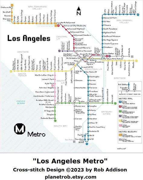 Los Angeles Public Transportation Map Los Angeles Public Transit Map