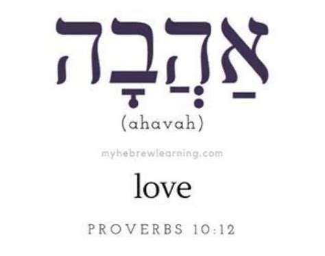 Love in Hebrew Meaning