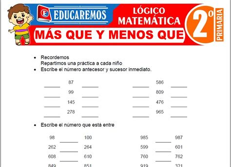 M S Y Menos Que El Modelo Para Ni Os De 5 A Os Educaci N Preescolar