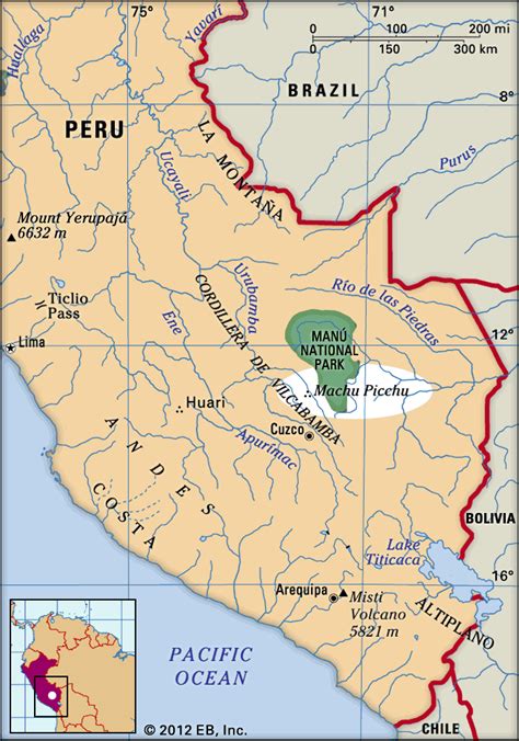 Machu Picchu History Facts Maps Elevation Country Photos